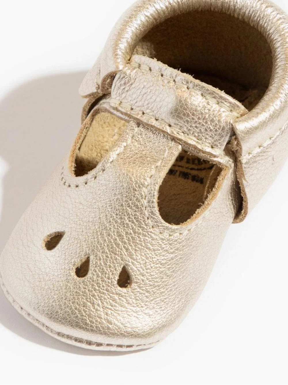 Platinum Mary Jane Baby Shoe